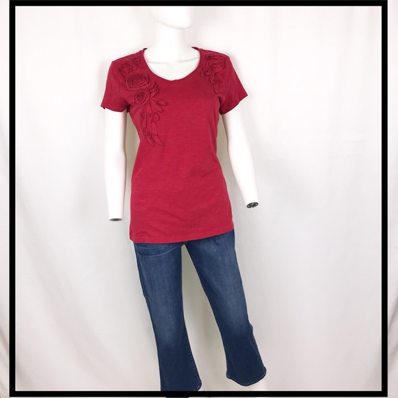 Cato Brand Res, Rose Pattern Top - Picture 2 of 7